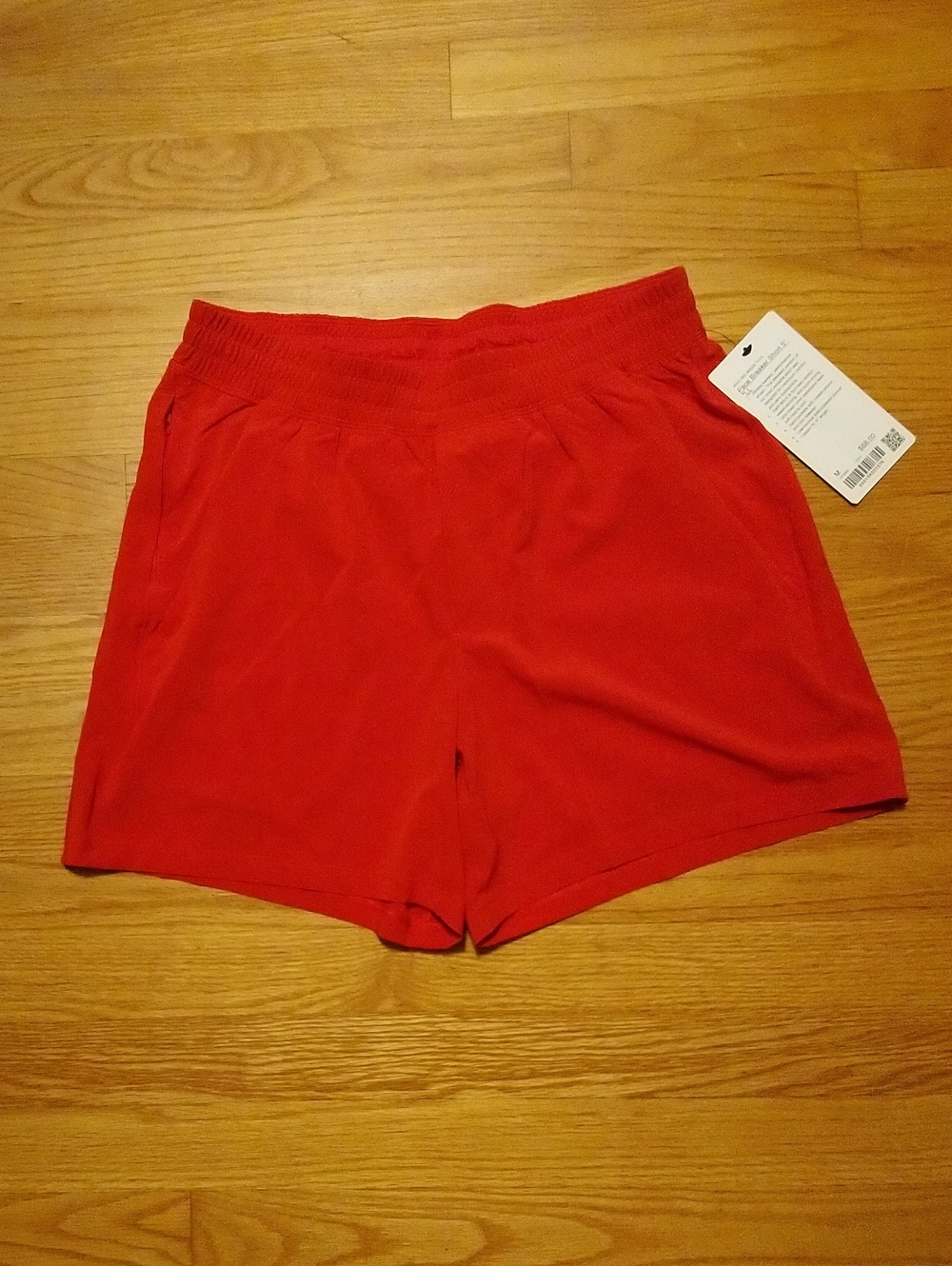 Lululemon men’s Pace Breaker Oxford Red Athletic Shorts
